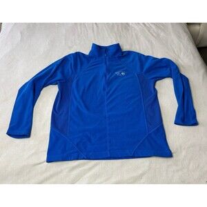 Mountain Hardwear Quarter Zip Pullover Sweatshirt Mens Large Blue Fleece Outdoor